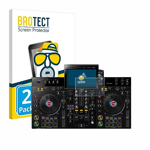 BROTECT Entspiegelungs-Schutzfolie für Pioneer XDJ-RX3 (2 Stück) Matte Displayschutz-Folie, Anti-Reflex, Anti-Fingerprint