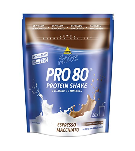 inkospor Active Pro 80 Protein Shake, Espresso-Macchiato, 500g Beutel