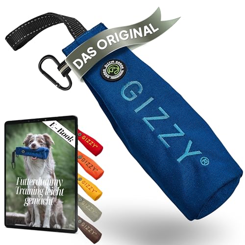 GIZZY® DAS ORIGINAL I Futterdummy Hunde I Robuster Hunde Futterbeutel für alle Rassen I Dummy Hundetraining mit Leckerlies - Die Erziehungshilfe für Hunde I Futterbeutel Hundetraining - Hunde Zubehör