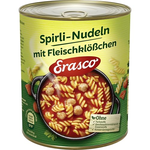 Erasco Spirli-Nudeln mit Fleischklößchen (1 x 800 g Dose)