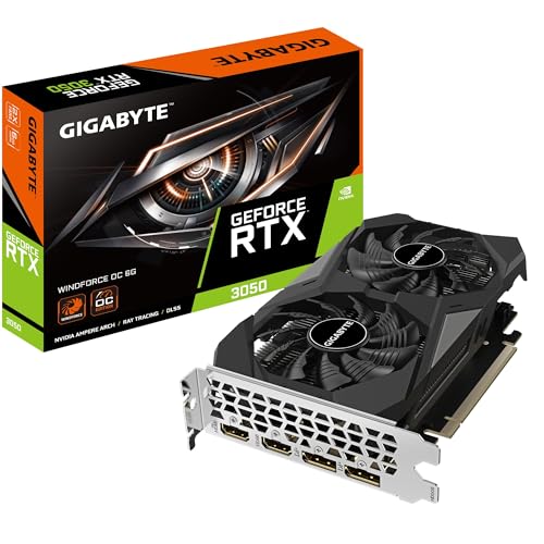 Gigabyte GeForce RTX 3050 WINDFORCE OC 6G NVIDIA 6 GB GDDR6 - GV-N3050WF2OC-6GD