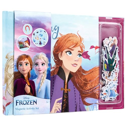 Disney Frozen Magnetbuch, Magnetisches Aktivitäts-Set, 40 Magnete, Interaktives Spiel, Kreativer Spielspaß, Ideal für Unterwegs (FR24358)