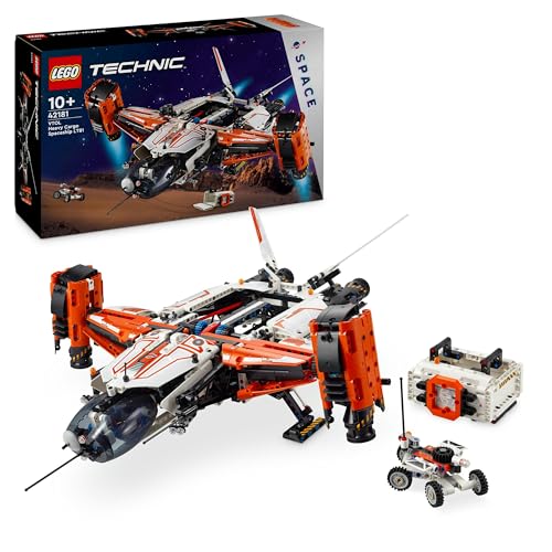 LEGO Technic VTOL-Schwerlastraumfrachter LT81, Space Bauset, Weltraum-Spielzeug, Raumschiff, Spielset mit Mini-Rover, Geschenk für Jungen & Mädchen ab 10 Jahren 42181