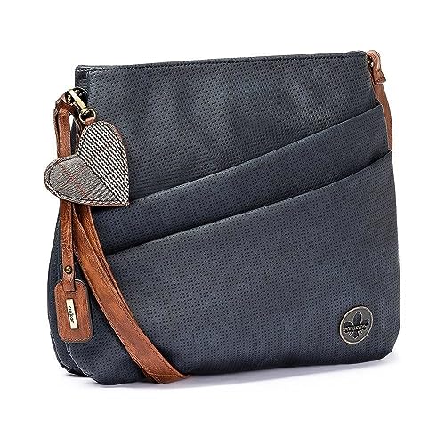 Rieker H1005-14 Handtasche Kunstleder Damen in blau - Gr. S
