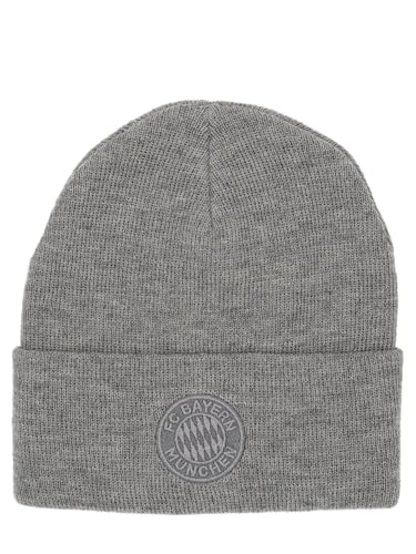 FC Bayern München I Strickmütze I Beanie I Unisex I Erwachsene I Grau