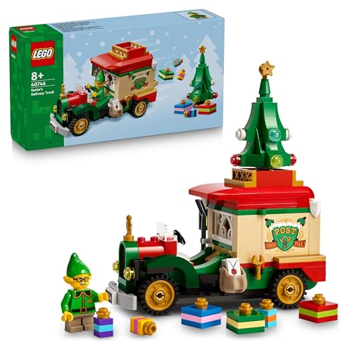 LEGO Lieferwagen des Weihnachtsmanns - Farbenfrohes Spielzeug Auto mit Weihnachtsbaum, Geschenken und Dekorationen - DIY Spielset - Geschenk für Jungen und Mädchen ab 8 Jahren - 40746
