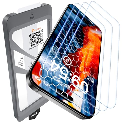 TAURI 3 Stück für iPhone 15 Pro Max Panzerglas 6,7