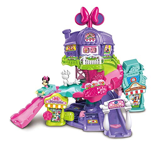 VTech Baby Tut Tut Baby Flitzer - Minnies Einkaufsabenteuer – Interaktives Spielzeug mit der Originalstimme von Minnie Maus und Tut Tut Baby Flitzer - Minnies Einkaufswagen – Für Kinder von 1-5 Jahren