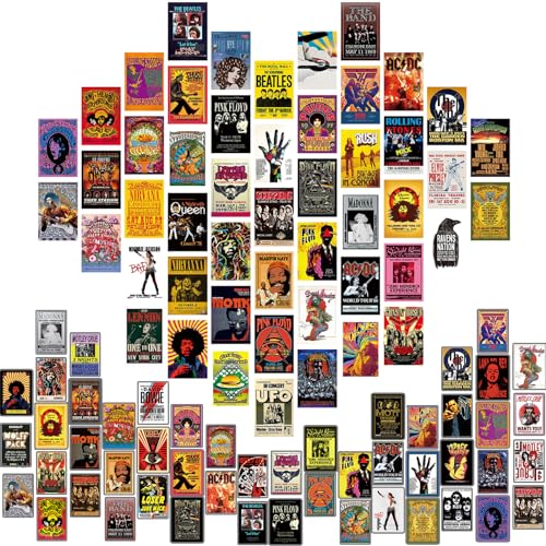 TYXHXTF 50-teiliges Set Musikposter, Rapper, Band, Dekoration für Schlafsaal, Schlafzimmer, Wohnzimmer