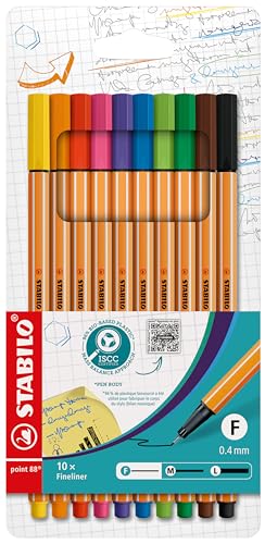STABILO - Fineliner - point 88-10er Pack - Standardfarben