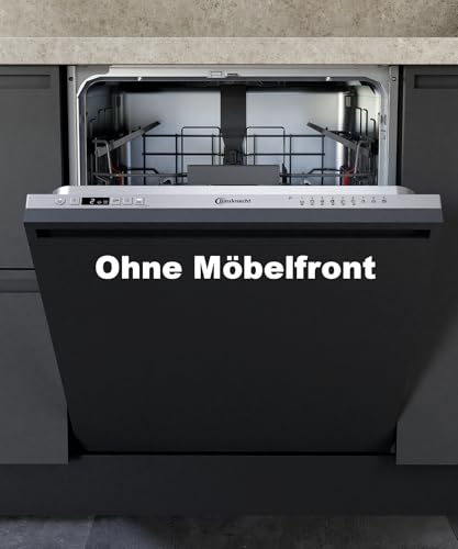Bauknecht B2I HD524 AS Vollintegrierbarer Geschirrspüler/60 CM/Hygiene-Programm/Vollwasserschutz/Startzeitvorwahl/Selbstreinigungsprogramm aus Edelstahl