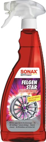 SONAX FelgenStar (750 ml) säurefreier Felgenreiniger zur effektiven Reinigung von Stahlfelgen & lackierten Aluminiumfelgen, Art-Nr. 02274000