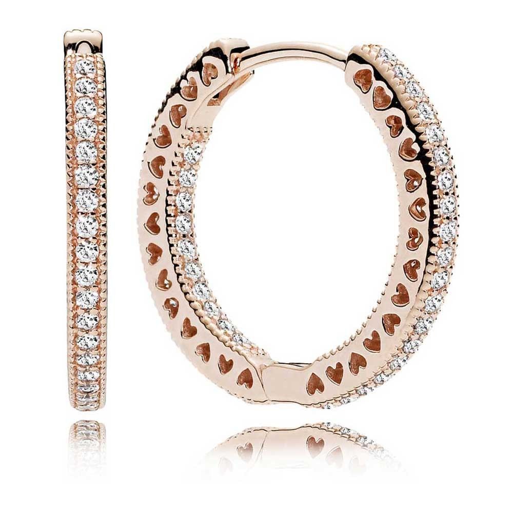 Pandora Creolen - Funkeln & Herzen - 286318CZ