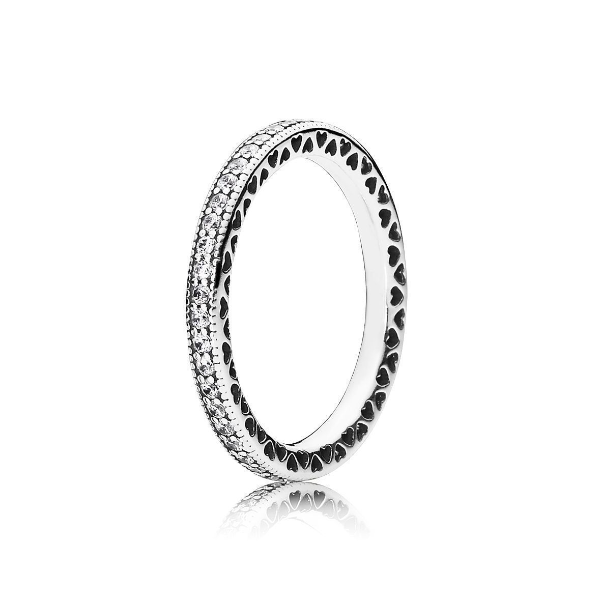 Pandora Ring - Sterlingsilber, Cubic Zirkonia - Herzen - 190963CZ