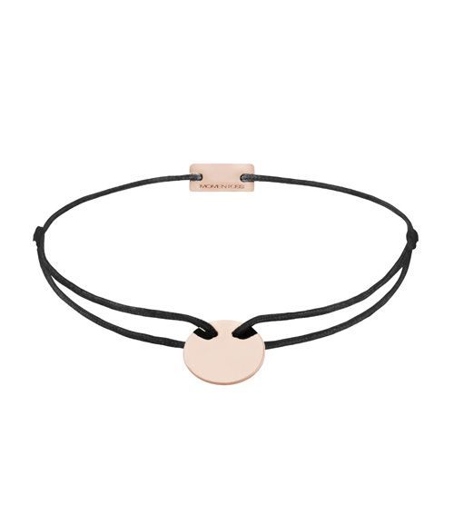 Momentoss Filo Armband - Textil - Schwarz - Rosé - 21200028