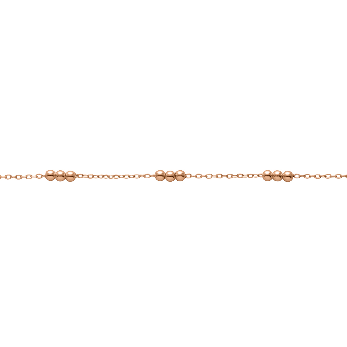 Auranto Fußkette / Fußband - Silberfußkettchen rose - M251035