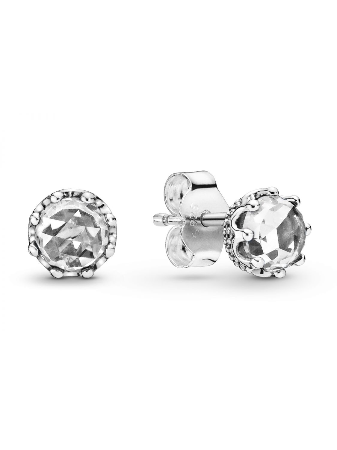 Pandora Ohrstecker - Clear Sparkling Crown - 298311CZ