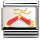 Nomination Classic - DAILY LIFE Edelstahl, Email und 18K-Gold (Ballettschuhe ROSA)