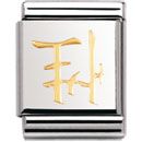 Nomination BIG - SYMB. CHINA Edelstahl und 18K-Gold (Sex)