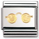 Nomination Classic - PEACE AND LOVE Edelstahl und 18-K-Gold (Brille)