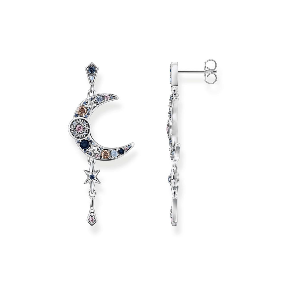 Thomas Sabo Ohrringe - Royalty Mond mit Steine - H2200-945-7