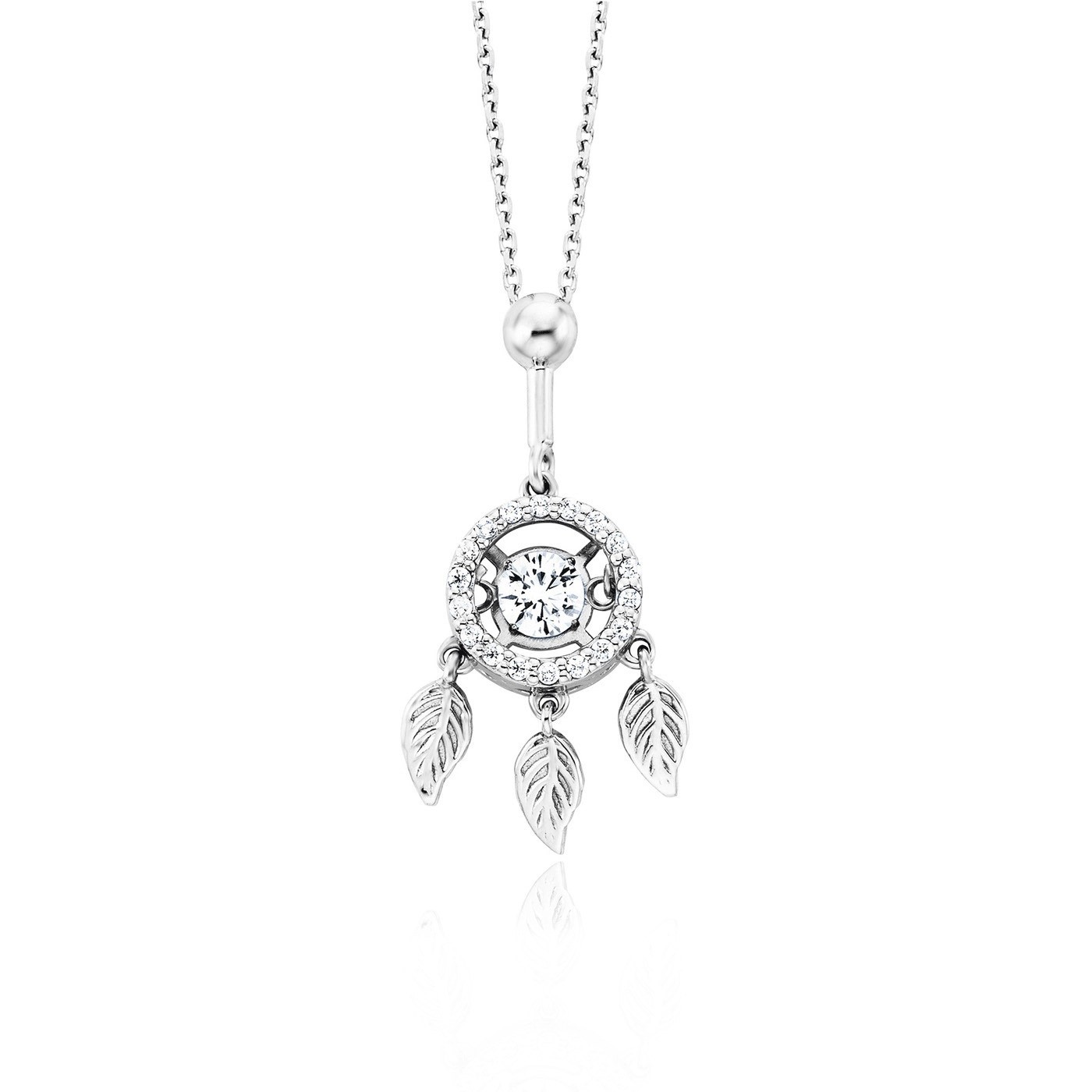 Julie Julsen Halskette - Dancing Stone FLYING LEAVES - JJDNE01291.1