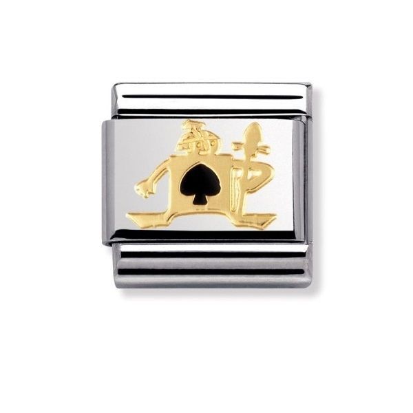 Nomination Classic - FANTASIA Edelstahl, Email und 18-K-Gold (Wache)