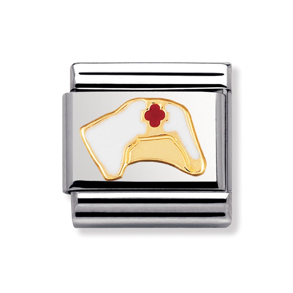 Nomination Classic - DAILY LIFE Edelstahl, Email und 18K-Gold (Hut Krankenschwester)