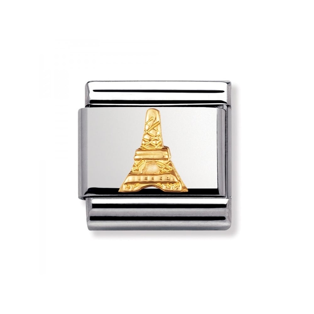 Nomination Classic - RELIEF MONUMENT Edelstahl und 18K-Gold (Eiffel-Turm)