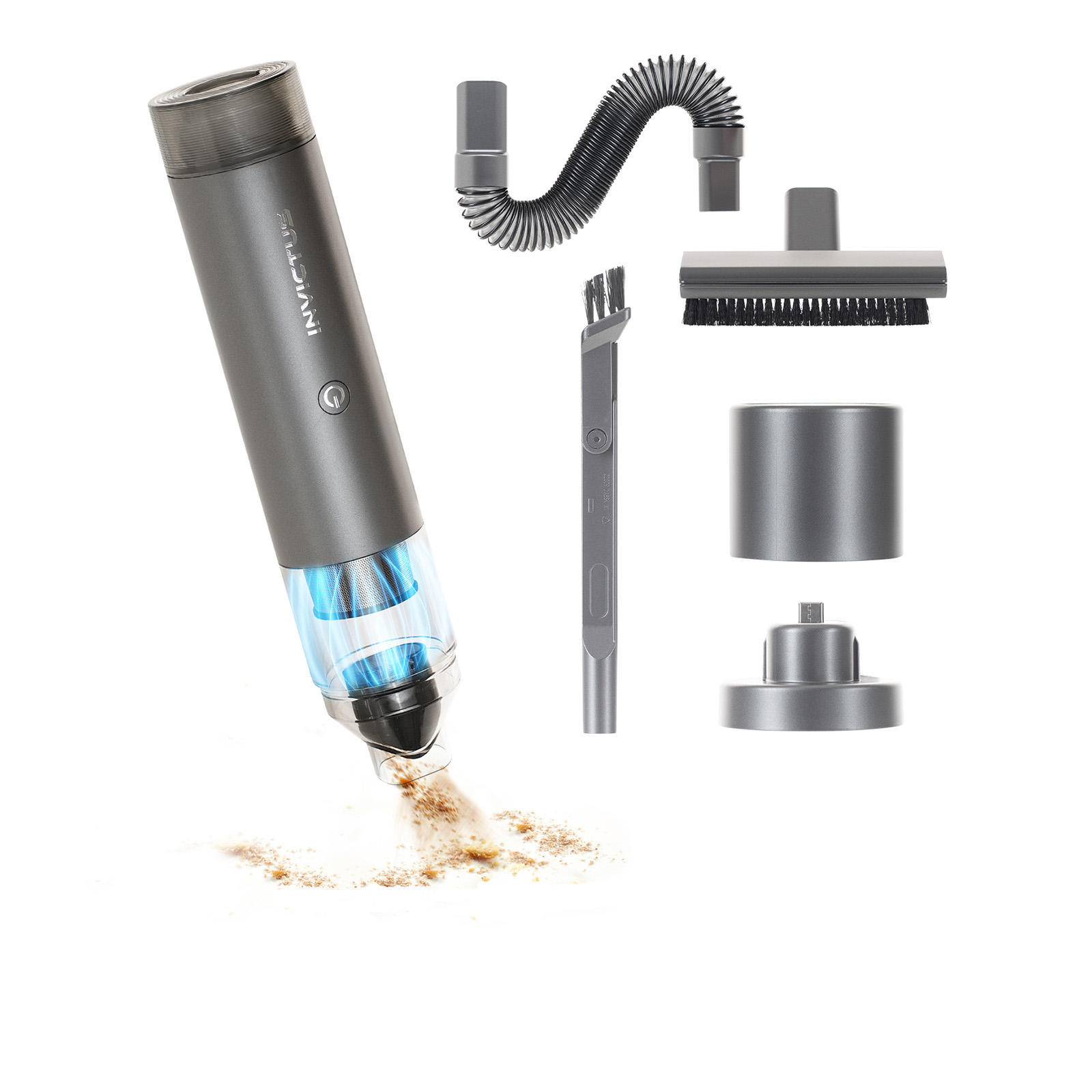 INVICTUS ONE TABLE Handstaubsauger und Luftpumpe | Set 9-tlg.