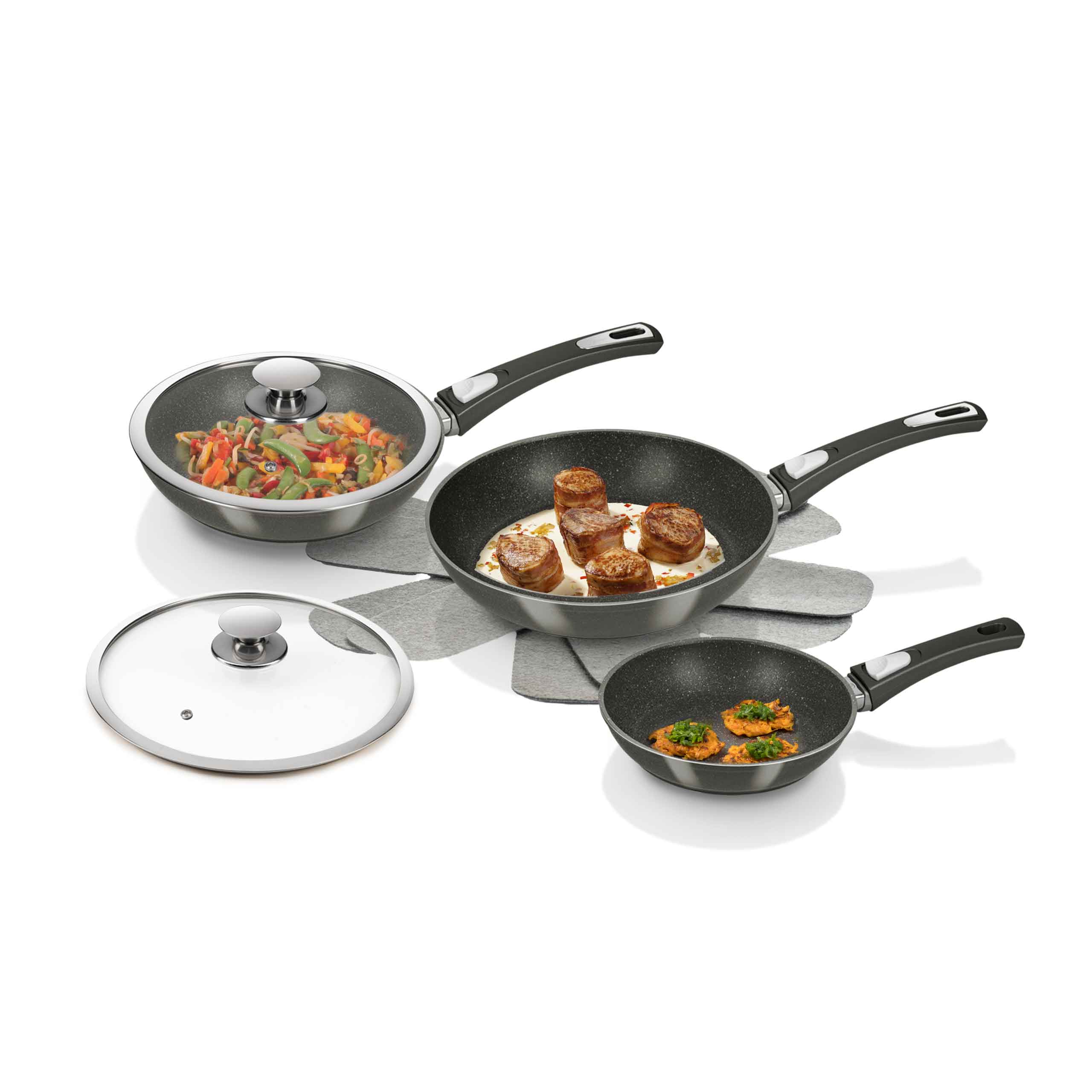 Bonafit Pfannen-Set | inkl. Vlies-Einleger (Set 7-tlg.)