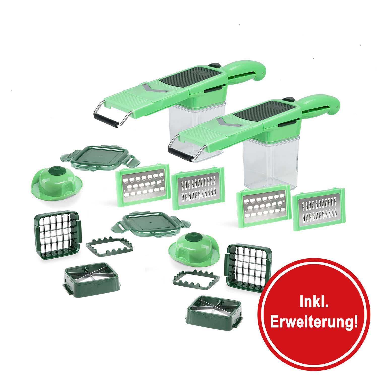 Nicer Dicer Quick Professional | inkl. 2. Set Gratis (Set 24-tlg.)