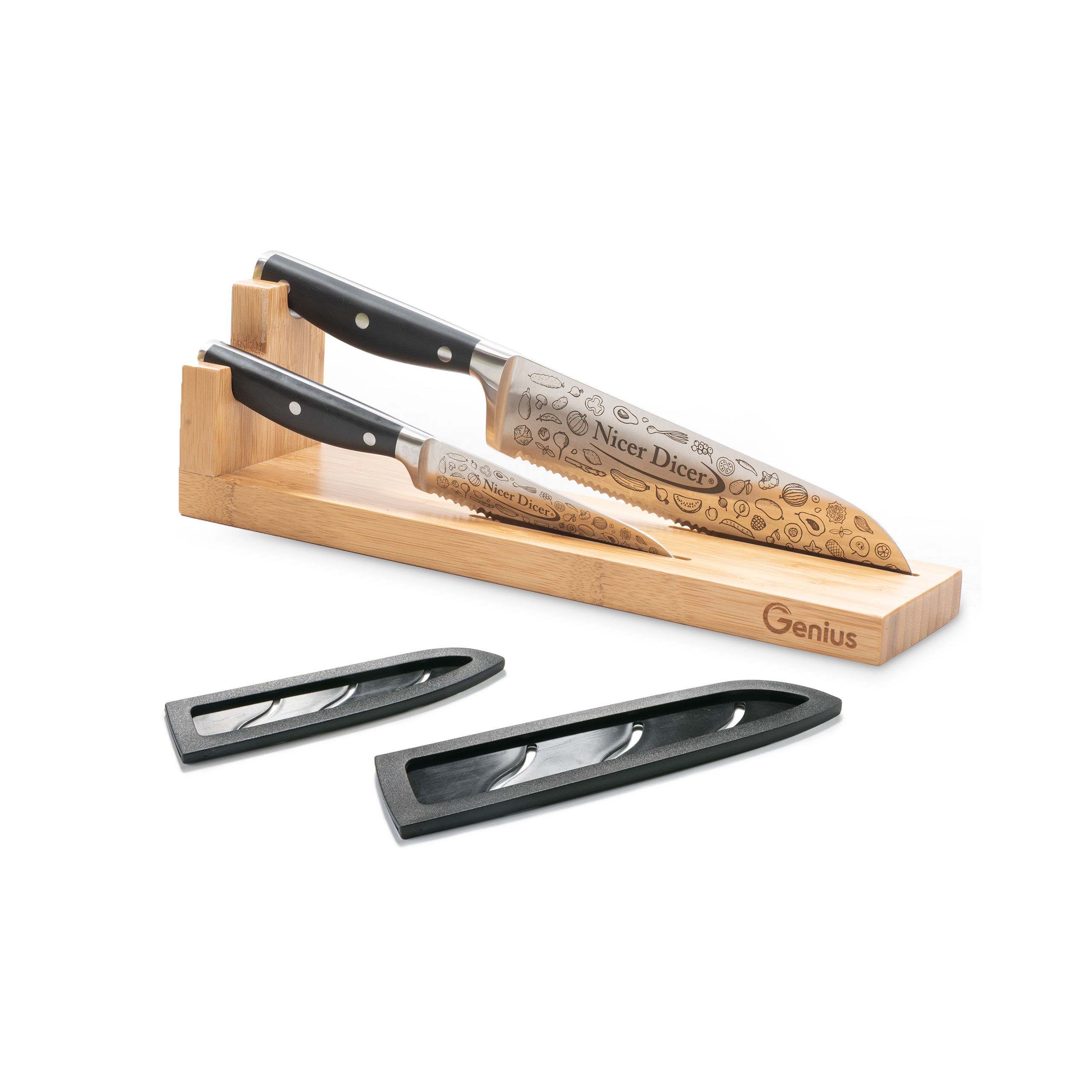 Nicer Dicer Knife Professional Messer-Set | inkl. Messerblock (Set 5-tlg.)