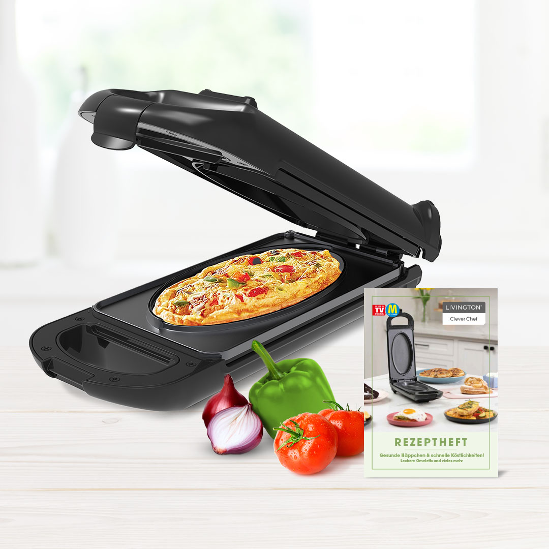 Livington CleverChef kompakter Multifunktions-Grill