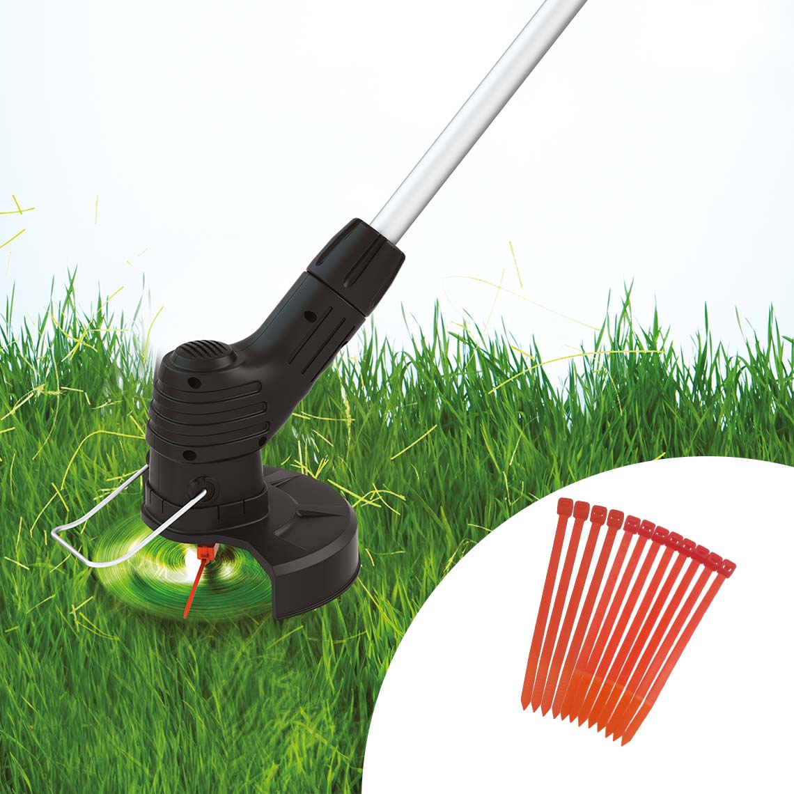 Hammersmith Bionic Trimmer Akku-Rasentrimmer inkl. Kabelbinder GRATIS (B-Ware)