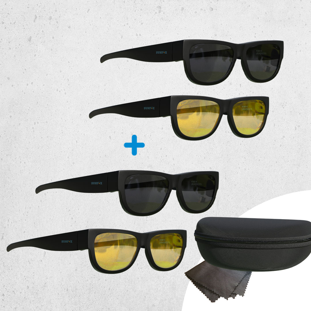 Sunfox OverSight Pro Überziehbrillen-Set 2+2 GRATIS