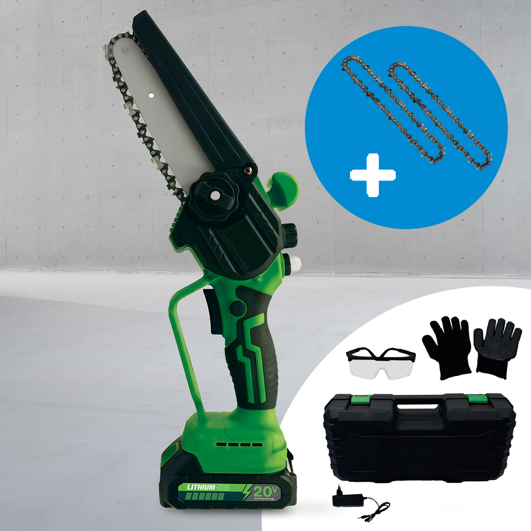 Hammersmith PocketSaw Pro Mini Akku Kettensäge inkl. 2x Ersatzkette