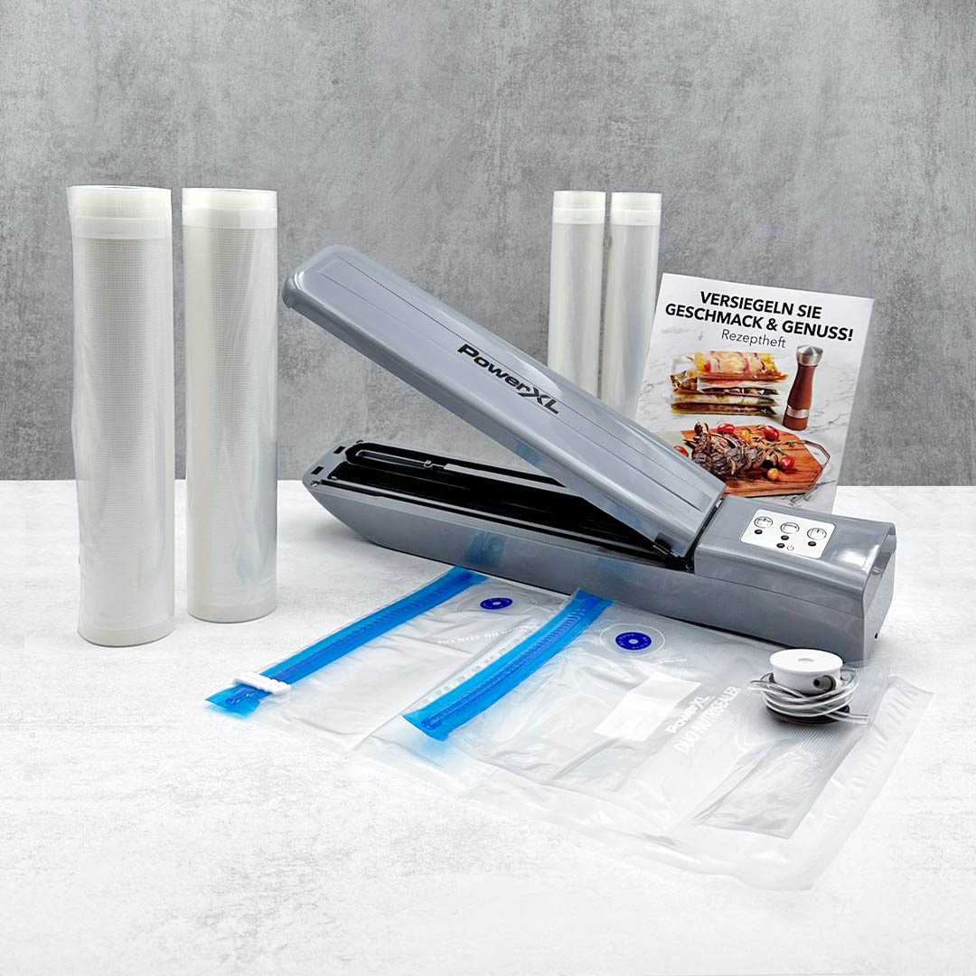 PowerXL Duo NutriSealer Vakuumiergerät Spar-Set 1