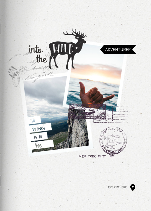 Heft 'Travel Memories' im Format A4 hoch