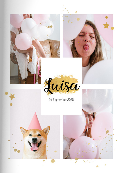 Heft 'Happy Birthday' im Format A4 hoch