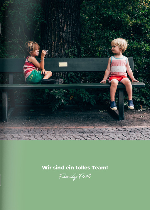 Heft 'Green-Look' im Format A5 hoch