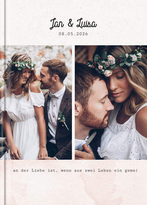 Digital 'Rosé Blush' im Format A4 hoch