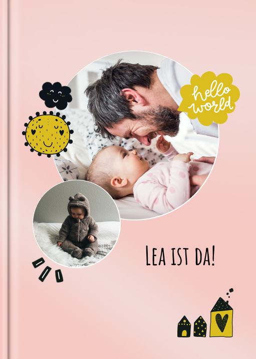 Digital 'Baby Girl' im Format A4 hoch