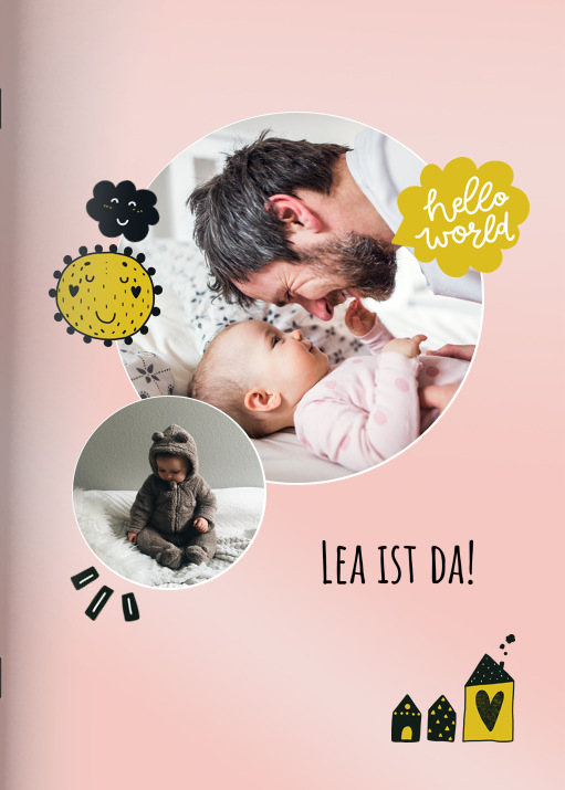 Heft 'Baby Girl' im Format A5 hoch