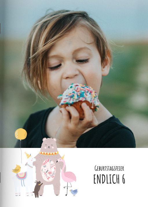 Heft 'Amazing Birthday' im Format A4 hoch