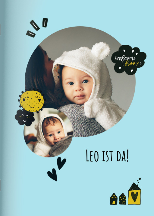 Heft 'Baby Boy' im Format A5 hoch