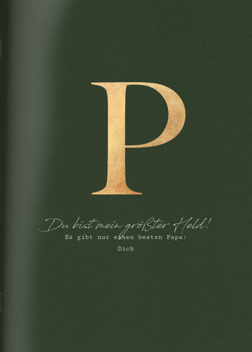 Heft 'Für Papa' im Format A4 hoch