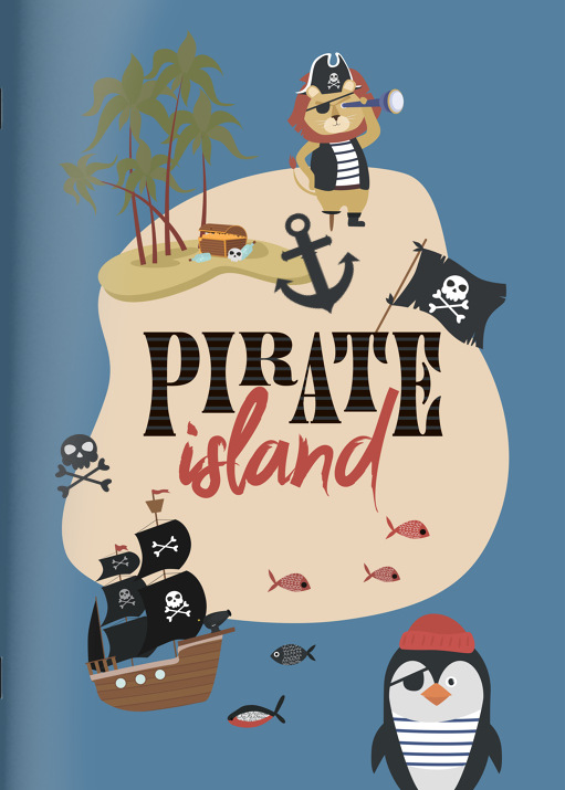 Heft 'Piraten-Abenteuer' im Format A4 hoch