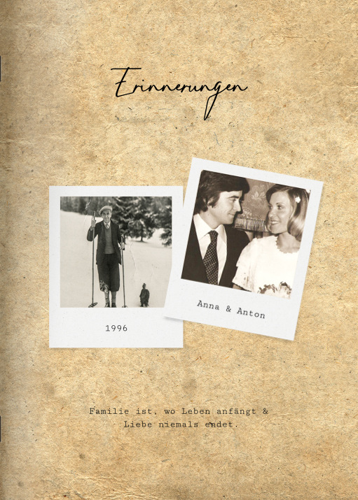 Heft 'Vintage' im Format A4 hoch