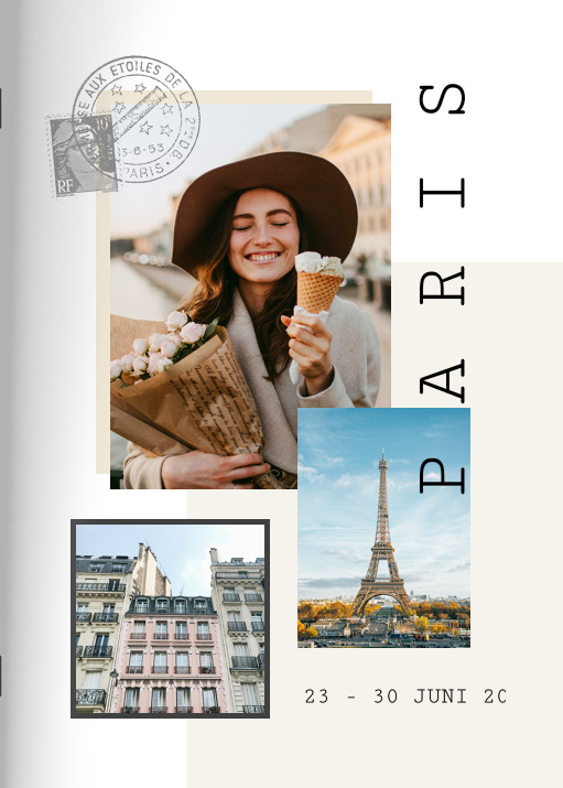 Heft 'Paris' im Format A4 hoch